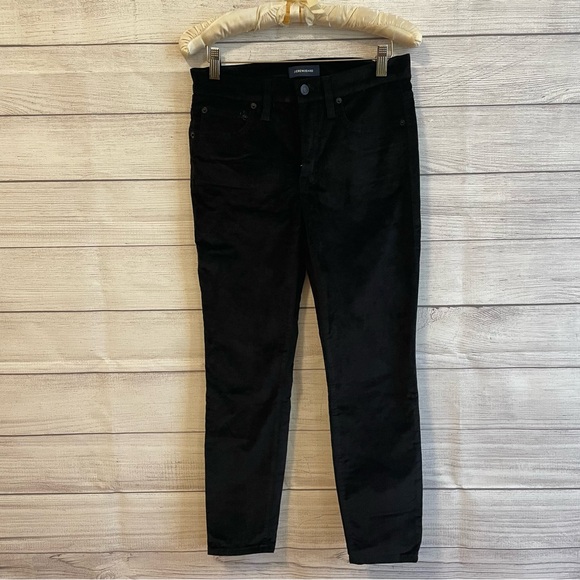 NWT J. Crew Toothpick Skinny Velvet Black Pants - Picture 4 of 6